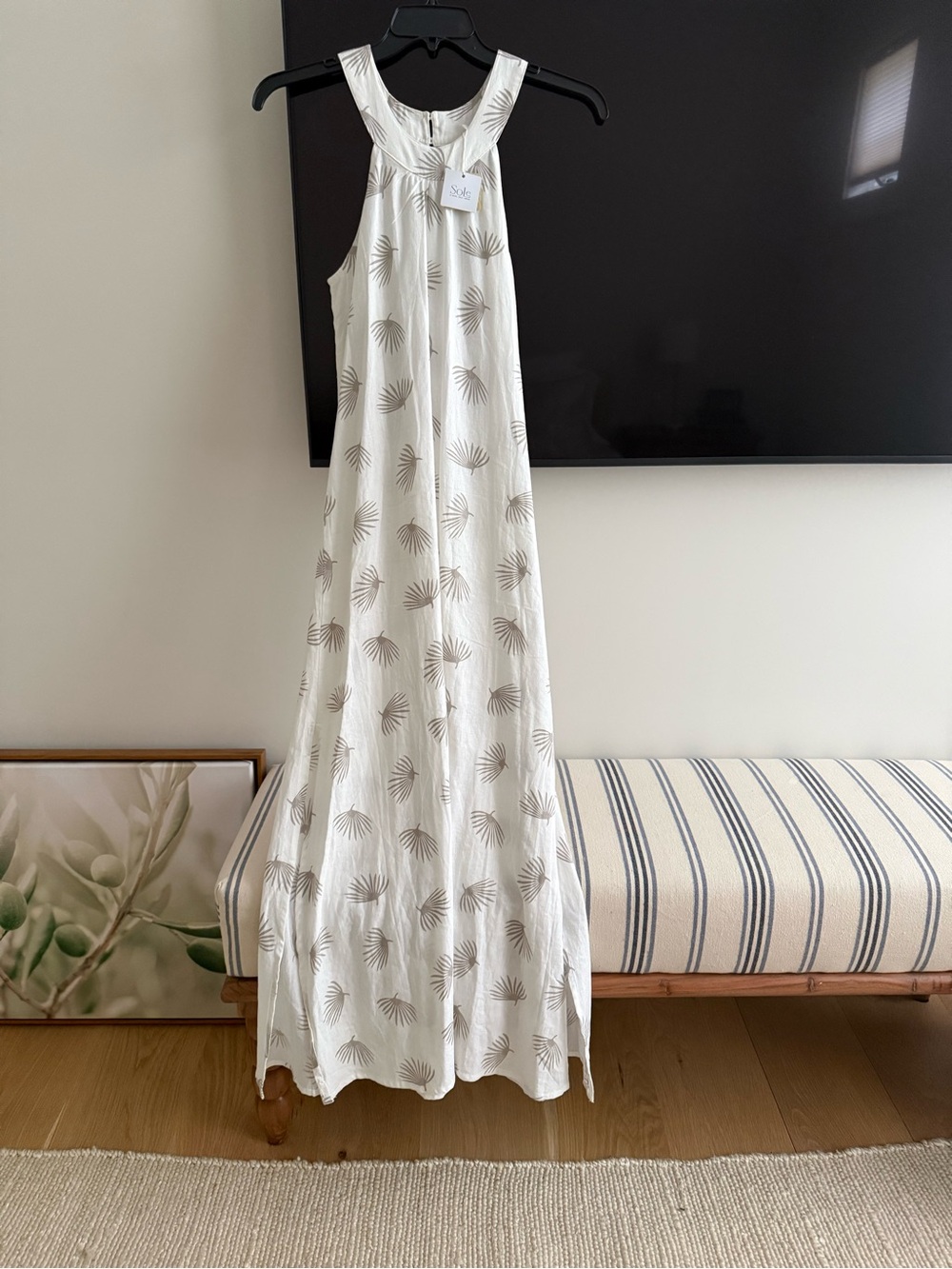 Sole sz Med Alex linen maxi dress
